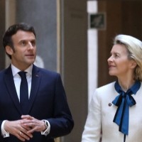 Charles Michel, Emmanuel Macron, Ursula von der Leyen