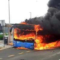 avtobus, požar, zagreb
