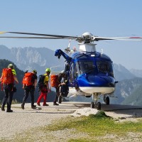 iskalna akcija, helikopter, gorski reševalci