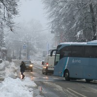 sneg, promet