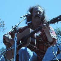 David Crosby 1976 na nastopu na Univerzi Stanford