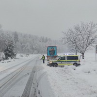 slovenska policija, sneg, zima