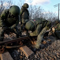 Rusija, vojska, vlak, železnica