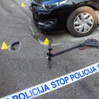 prometna nesreča, e-skiro, policija