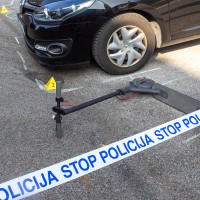 prometna nesreča, e-skiro, policija