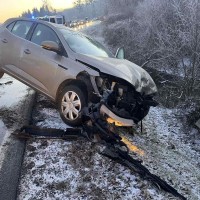 prometna nesreča, sneg