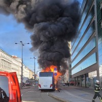 požar, avtobus, dunaj