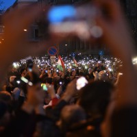 protest, madžarska, budimpešta
