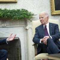 Ameriški predsednik Joe Biden češki premier Petr Fiala