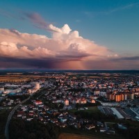 simbolična, vreme, dron, nevihta, oblačno, murska-sobota, podnebje, dež