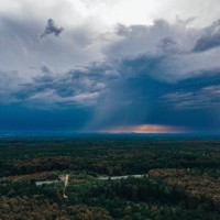 simbolična, nevihta, neurje, vreme, oblačno, oblaki, dron