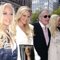 Kendra Wilkinson, Bridget Marquardt, Hugh Hefner, Holly Madison