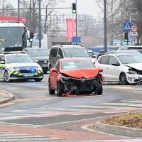 verižno, trčenje, ljubljana, razbit avtomobil, nesreča