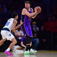 doncic christie dallas lakers