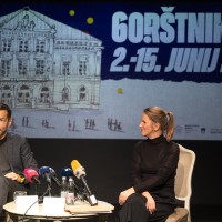 Aleš Novak, umetniški direktor Festivala Borštnikovo srečanje in Ajda Rooss, selektorica tekmovalneg