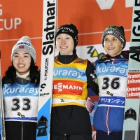 Thea Minyan Bjoerseth, Nika Prevc, Eva Pinkelnig