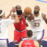 harden lebron james lakers