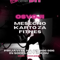 Osvoji mesečno karto za fitnes