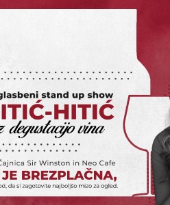 Center Vič vabi na brezplačni glasbeni stand up Trio Mitić-Hitić show z degustacijo vin