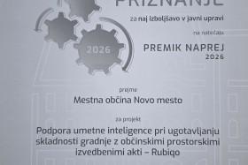 Novemu mestu priznanje za inovativno uporabo umetne inteligence