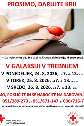 Krvodajalske akcije v Trebnjem