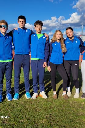 Sedem atletov AK Krka uspešno zastopalo Slovenijo na Ptuju