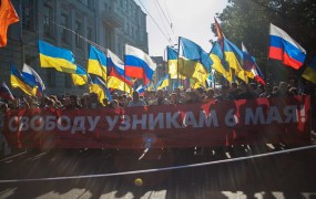 V Moskvi protest proti vlogi Rusije v Ukrajini