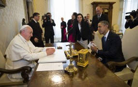 Obama in papež Frančišek na prvih pogovorih v Vatikanu