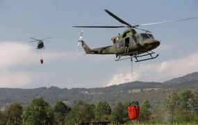 Vojaški helikopter samo v avgustu na pomoč 60-krat