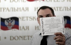 Na referendumu v Donecku po navedbah separatistov množična podpora neodvisnosti 