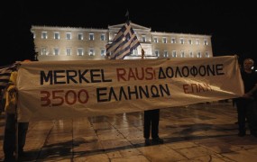 »Hitlerjeva hči« Angela Merkel na obisku v Grčiji
