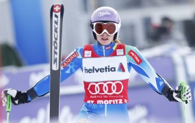 Tina Maze z novo zmago zaključila sijajen nastop v St. Moritzu