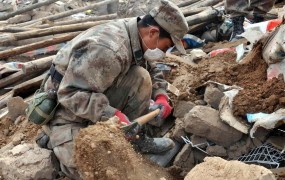V zrušenju zidu na vzhodu Kitajske 18 mrtvih
