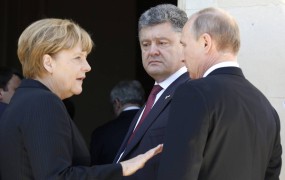 Putin in Porošenko danes v Minsku o reševanju krize