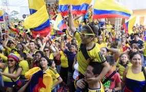 Smrtni žrtvi ob slavju Kolumbijcev in Brazilcev