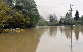 Nevarnost poplav na Goriškem, narasli bodo tudi drugi vodotoki