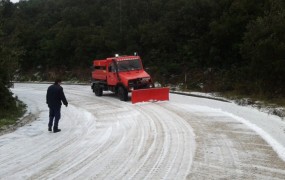 Sneg pobelil tudi najjužnejši hrvaški otok Mljet