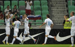 Slovenski nogometaši z zmago proti Cipru ohranili upanje na Brazilijo