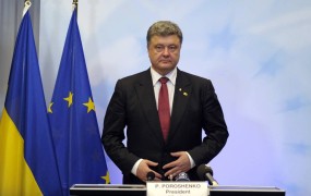 Porošenko za petek napovedal podpis prekinitve ognja v Ukrajini 