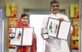 Pakistanka Malala in Indijec Satyarthi prejela Nobelovo nagrado za mir
