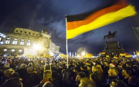 V Dresdnu rekordnih 17.500 ljudi protestiralo proti islamu