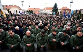 Hrvaški veterani so se v Zagrebu spopadli s policijo