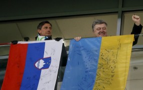 Pahor s Porošenkom o nogometu, terorizmu in separatizmu