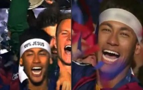 (VIDEO) FIFA Neymarju cenzurirala napis 100 % Jezus
