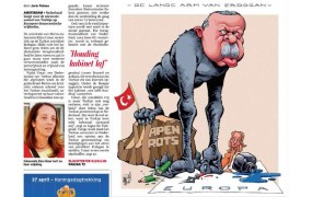 Nizozemsko maščevanje Erdoganu: turški predsednik kot opica, ki tepta svobodo govora v Evropi