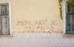 Janković že leta ne izbriše grafita, ki hvali šefa Udbe: Zemljarič je zakon