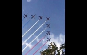 Prelet vojaških letal za svetovne prvake (VIDEO)