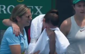 Neverjetno: slovensko tenisačico zadušljiv dim izločil z Odprtega prvenstva Avstralije (VIDEO)