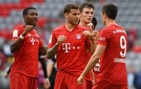 Bavarci spet slavijo: Bayern osvojil že osmi zaporedni naslov nemškega prvaka