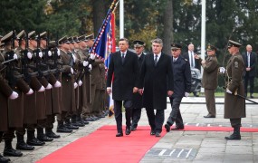 Predsednik Pahor v Zagrebu: Vesel sem, da je Hrvaška moj zadnji uradni obisk v tujini